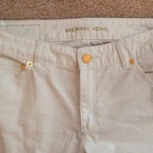 Michael Kors Distressed Cropped Skinny Jeans